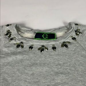 C.wonder jeweled sweatshirt top XXS